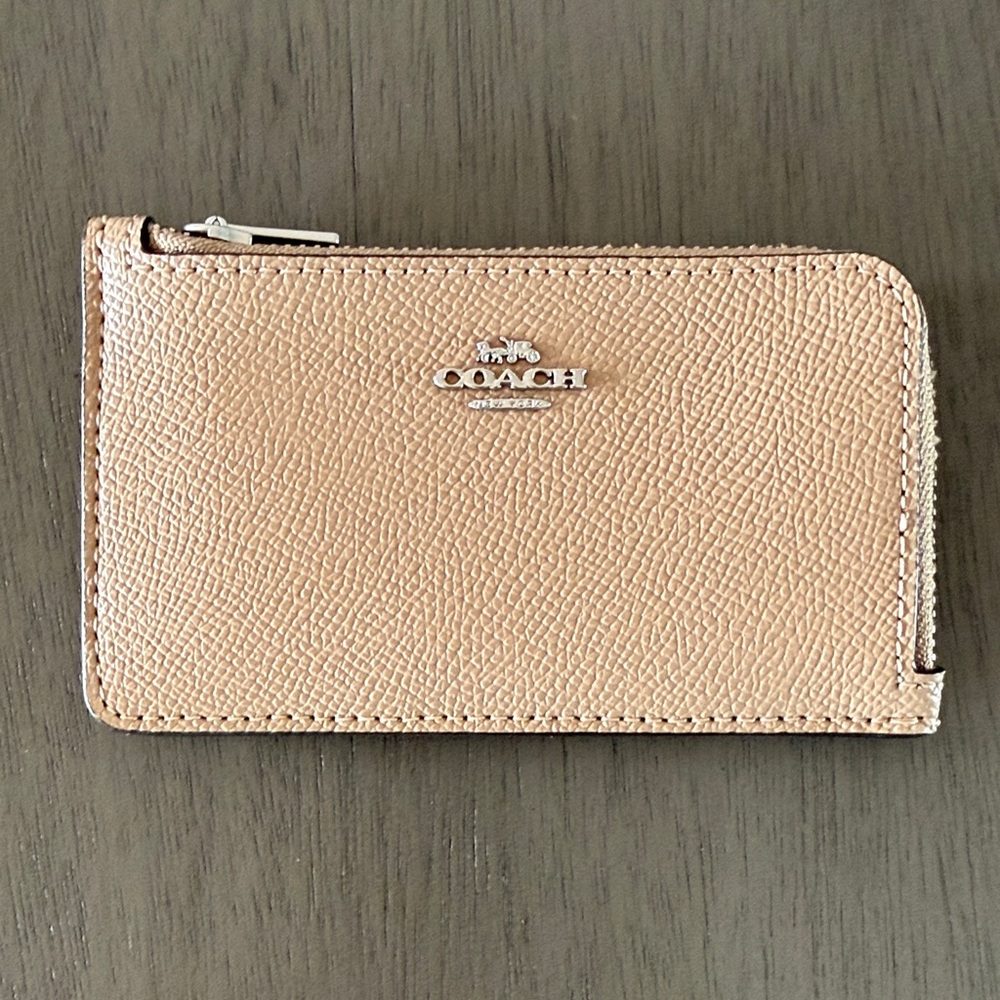 Coach Tan Key & Card Holder